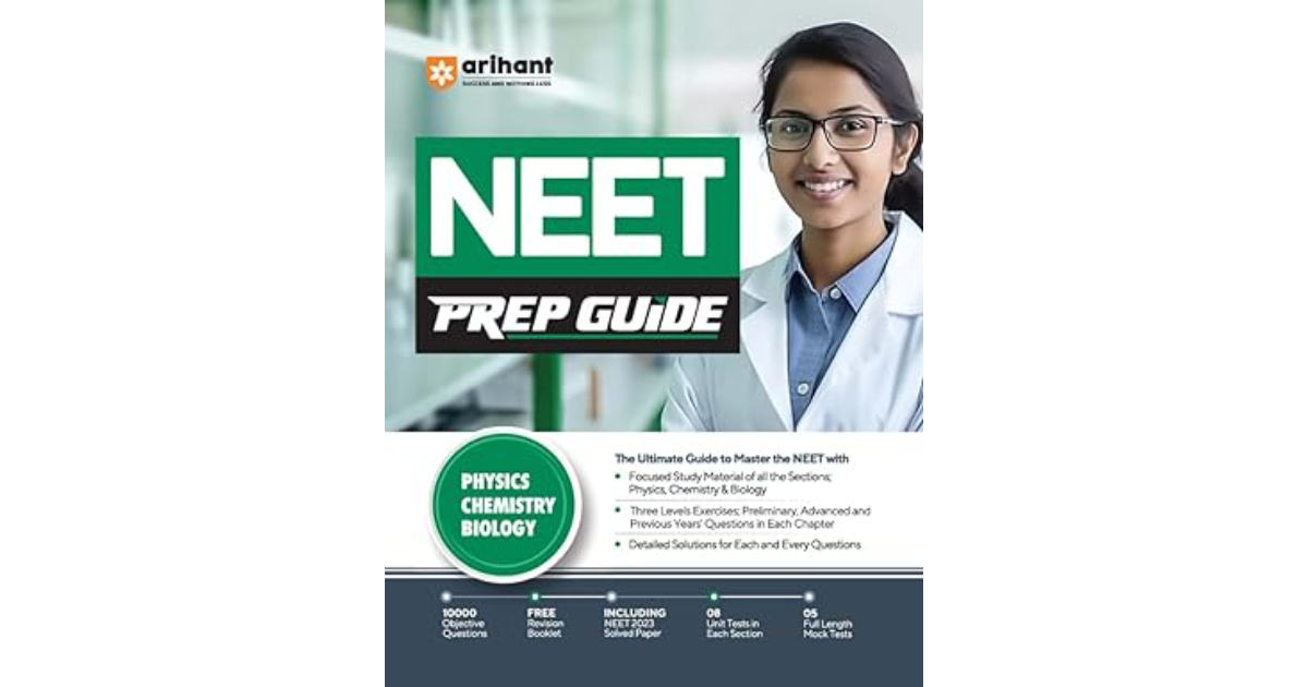 Arihant NEET Prep Guide Exam For 2024 Physics Chemistry Biology