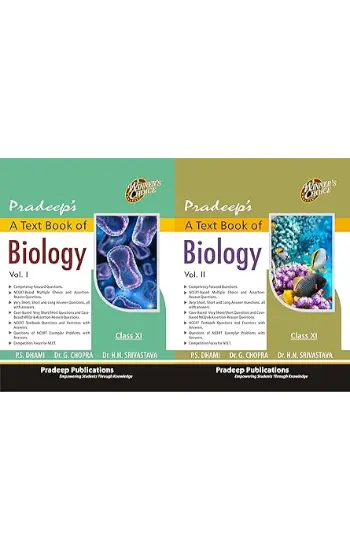 Pradeep's A Text Book of Biology for Class 11 (Examination 2025-26)