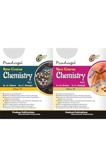 Pradeep's New Course Chemistry for Class 11 (Vol. 1 & 2) Examination 2025-26